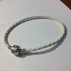 White Braided Bracelet